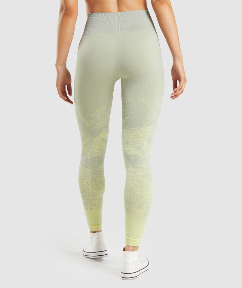 Adapt Ombre Varrat Nélküli Leggings Háromszög-taupe Szürke Gymshark