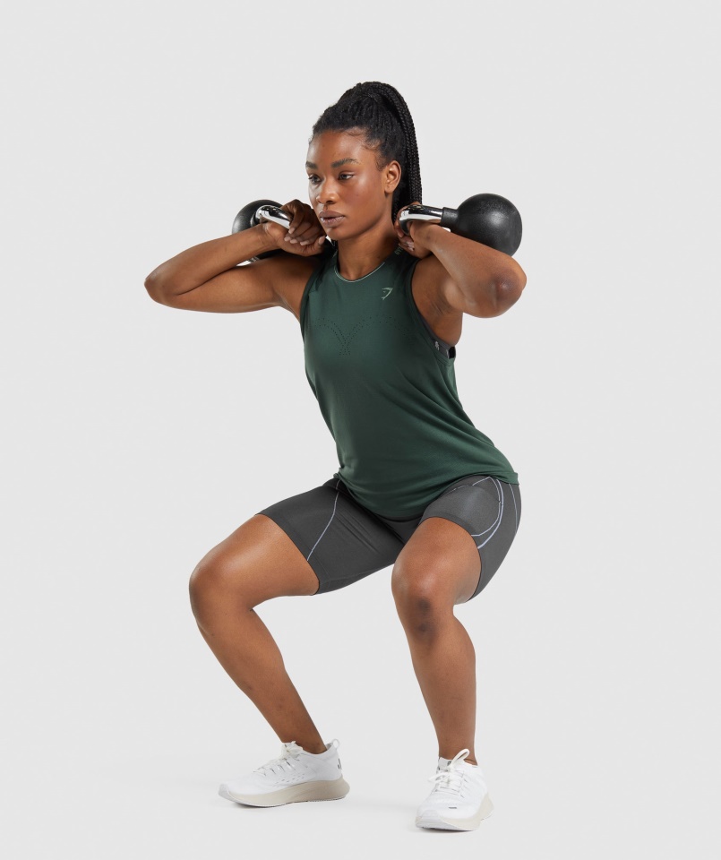 Csúcsa Varrat Nélküli Tartály Obszidián Zöld-uborka Zöld Tornacápa