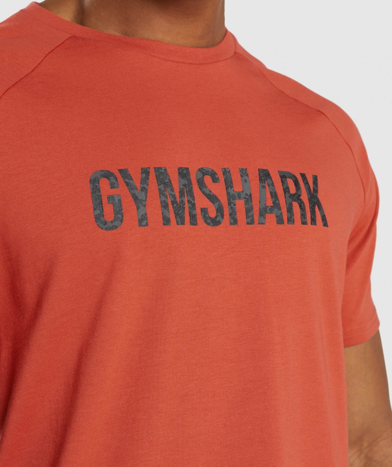Apollo Camo Póló Blézer Piros Gymshark
