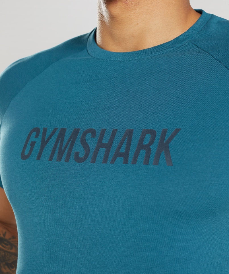 Apolló Póló Atlanti Kék Gymshark