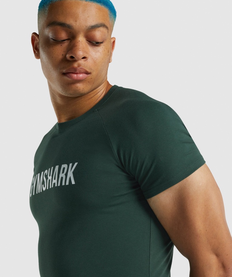 Apollo Póló Gymshark Sötétzöld