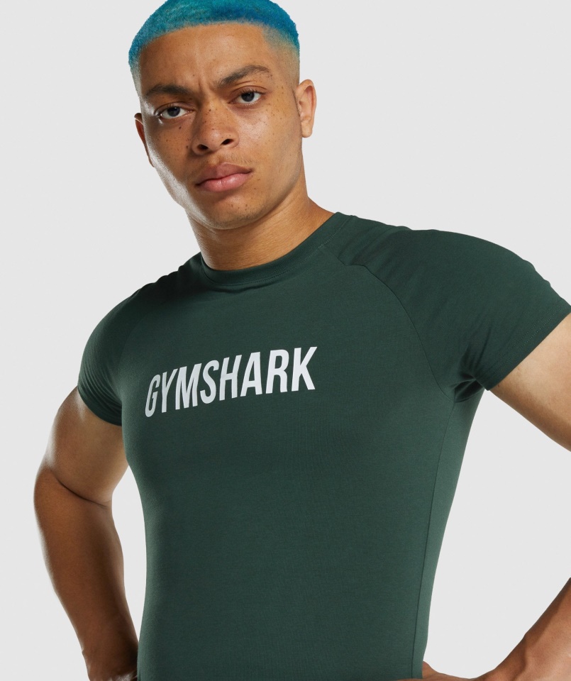 Apollo Póló Gymshark Sötétzöld