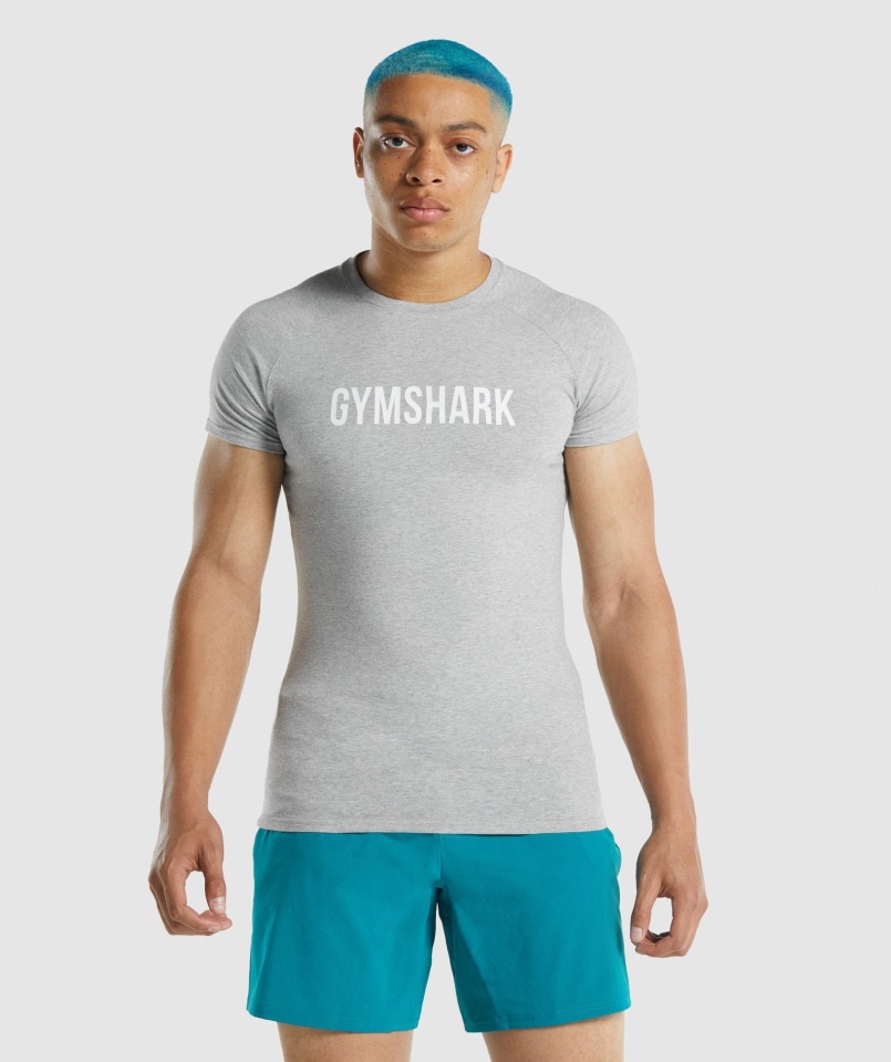 Apollo Póló Világosszürke Márga Gymshark