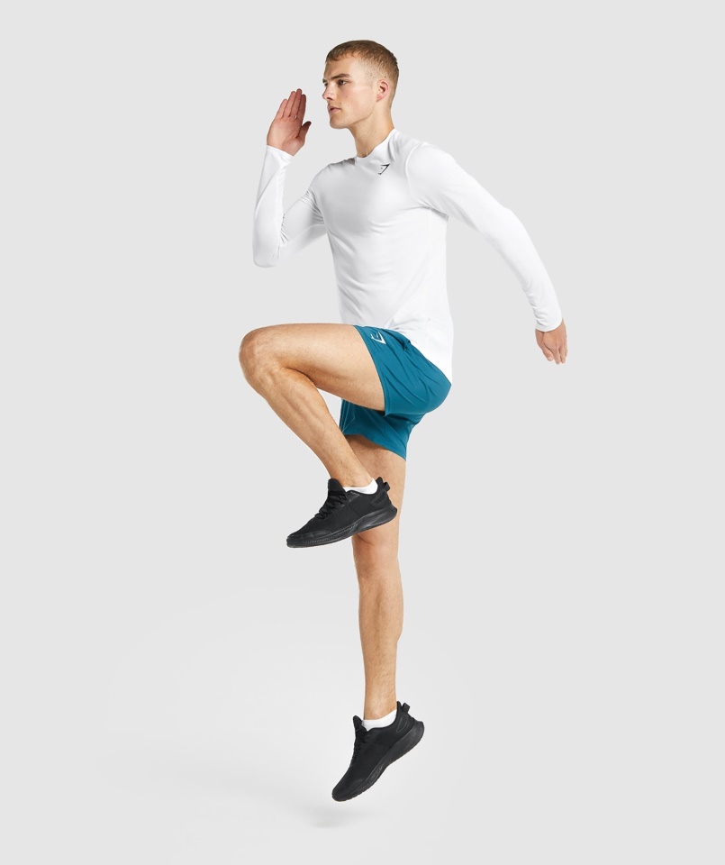 érkezés Hosszú Ujjú Póló Fehér Gymshark