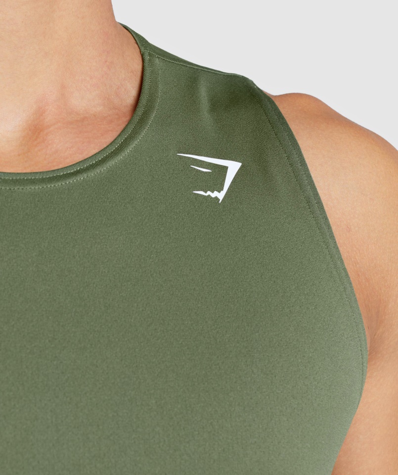 érkezés Tank Mag Olive Gymshark