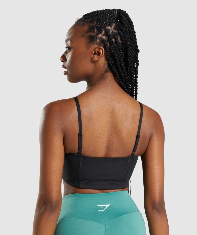 Bandeau Sportmelltartó Fekete Gymshark