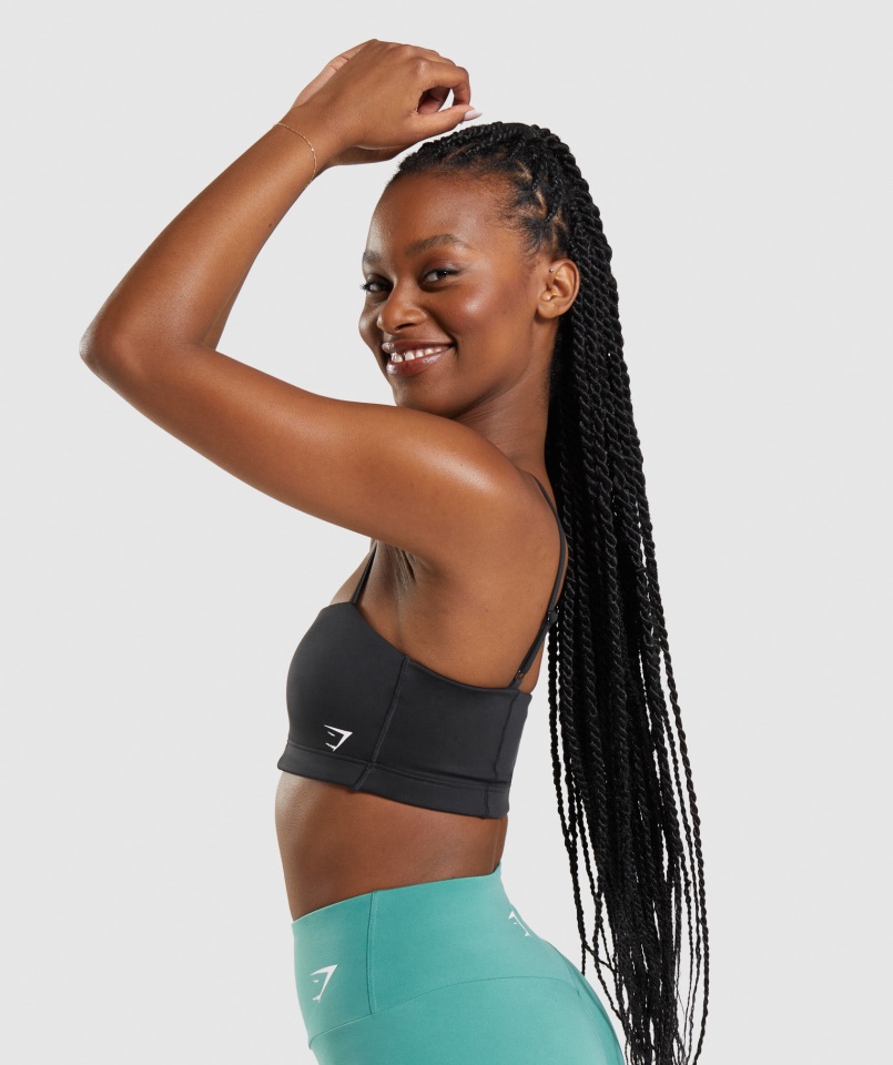 Bandeau Sportmelltartó Fekete Gymshark