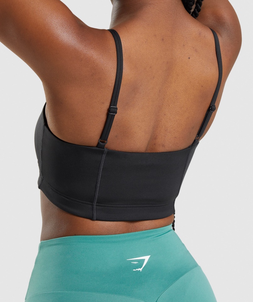 Bandeau Sportmelltartó Fekete Gymshark