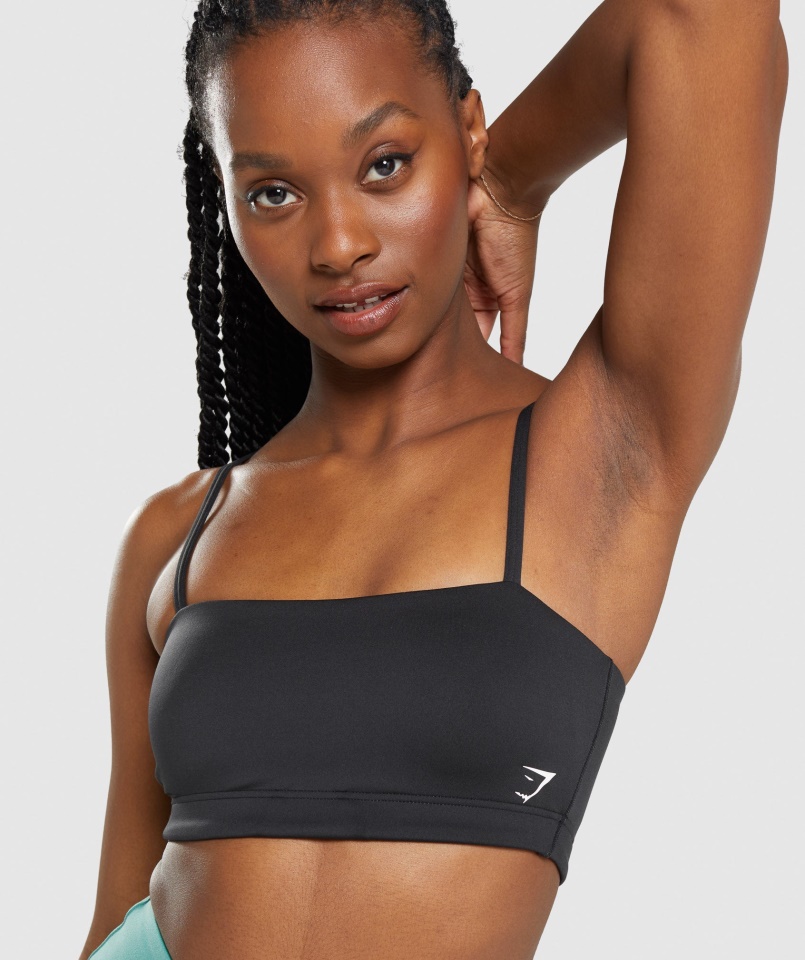 Bandeau Sportmelltartó Fekete Gymshark