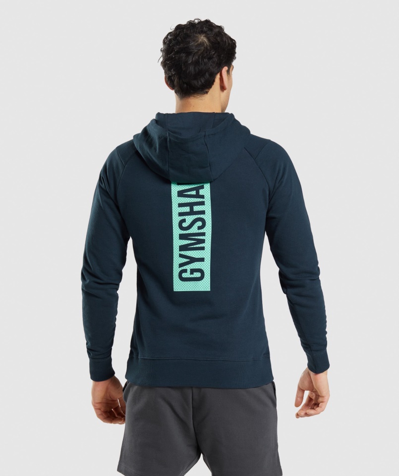 Merész Kapucnis Sötétkék Gymshark