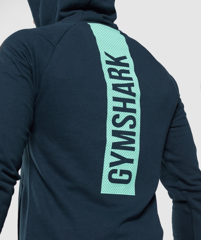 Merész Kapucnis Sötétkék Gymshark