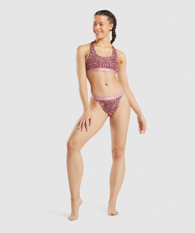 Pamut Bralette Alice Rózsaszín Gymshark