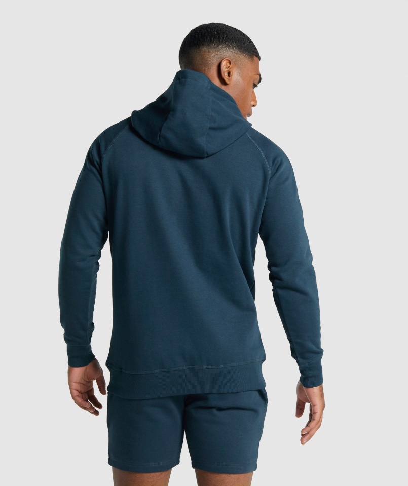 Címeres Kapucnis Navy Gymshark