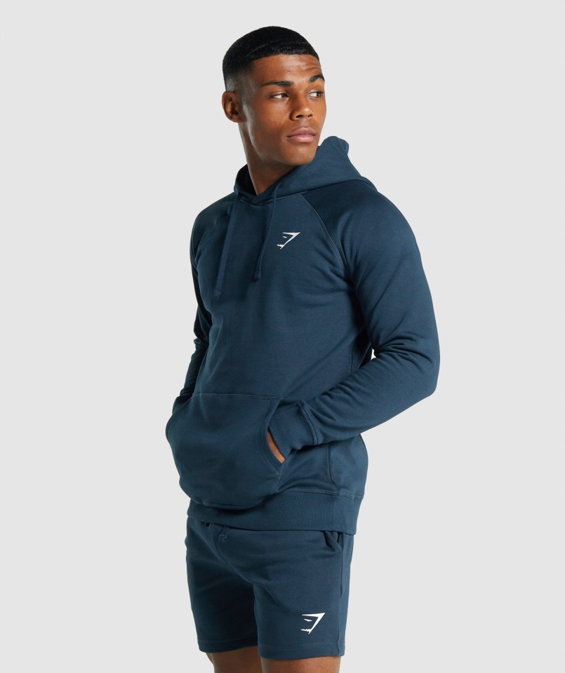 Címeres Kapucnis Navy Gymshark
