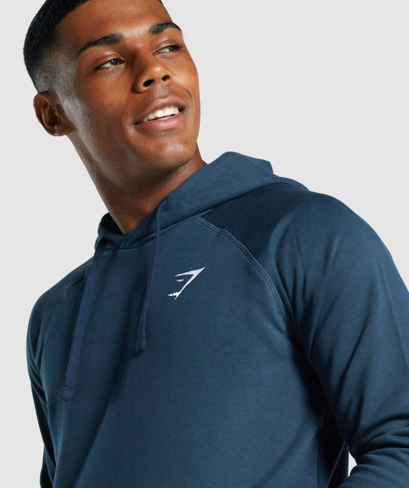 Címeres Kapucnis Navy Gymshark