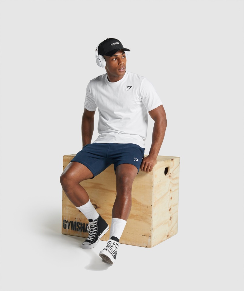 Címeres Póló Fehér Gymshark