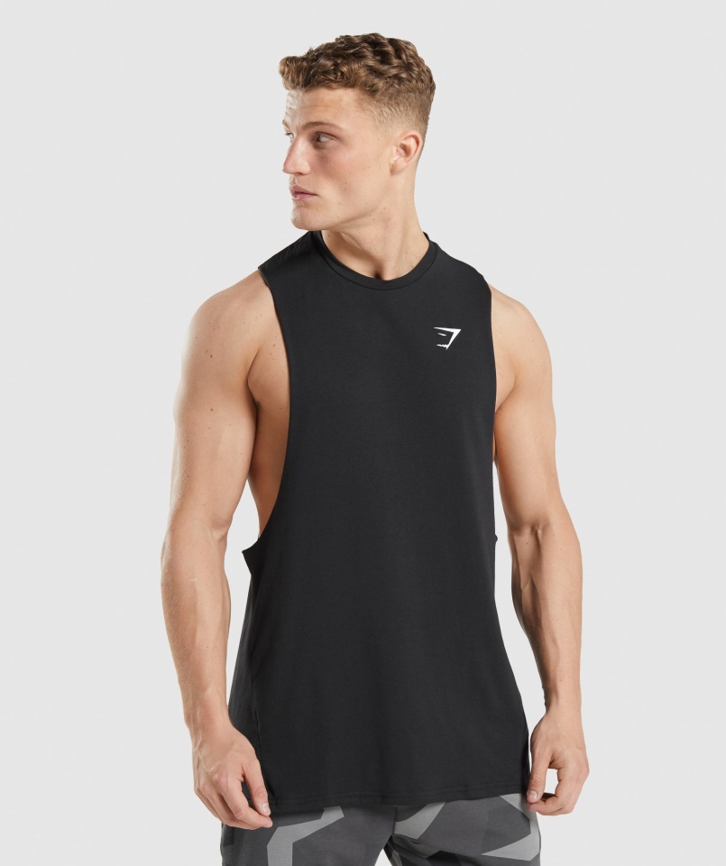 Kritikus 2.0 Leejtőkaros Tank Fekete Gymshark