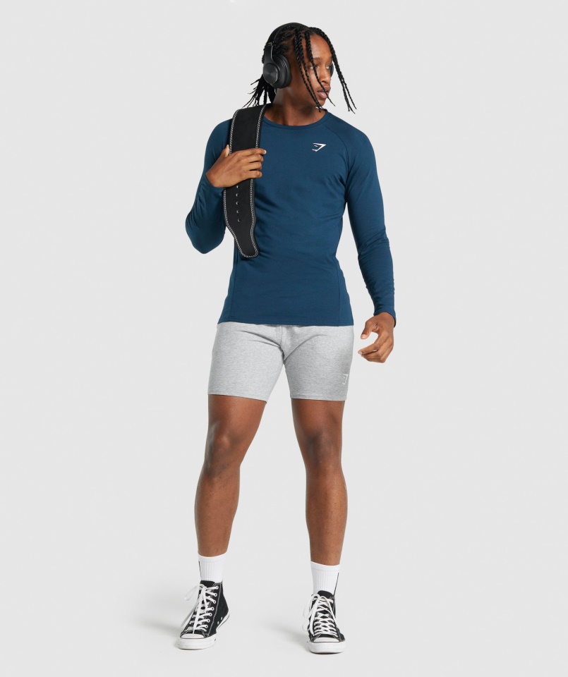 Kritikus 2.0 Hosszú Ujjú Póló Sötétkék Gymshark