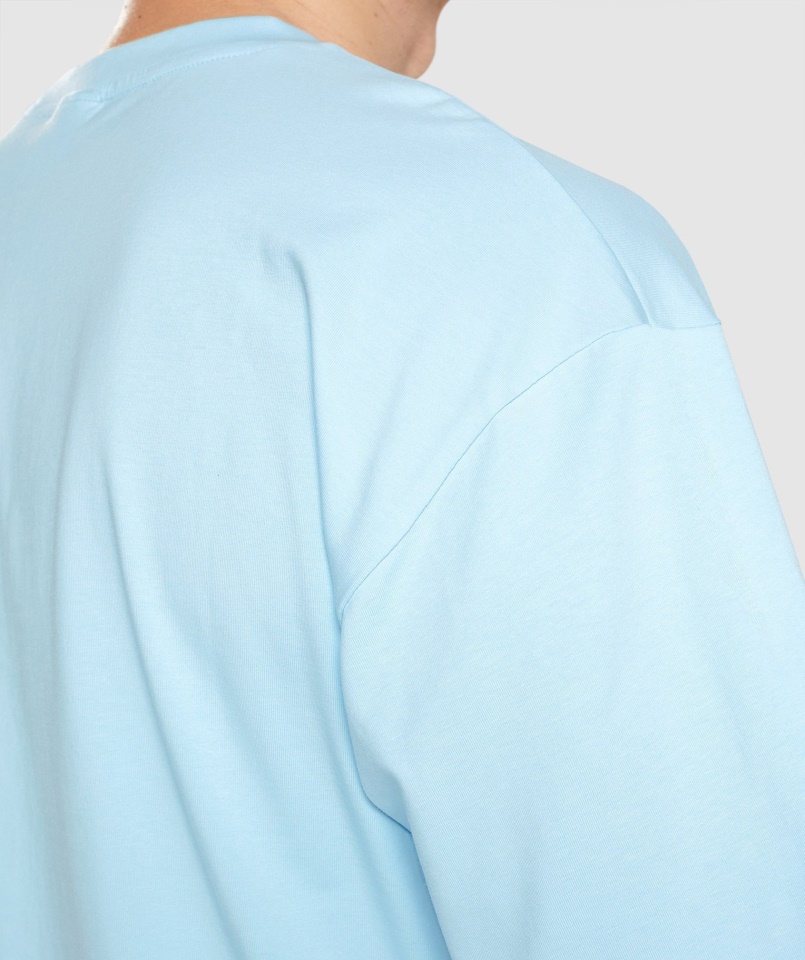 Elengedhetetlen Túlméretezett Póló Vászonkék Gymshark