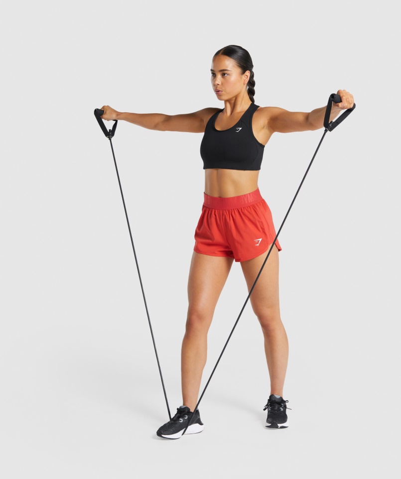 Elengedhetetlen Versenyző Hátsó Sportmelltartó Fekete Gymshark