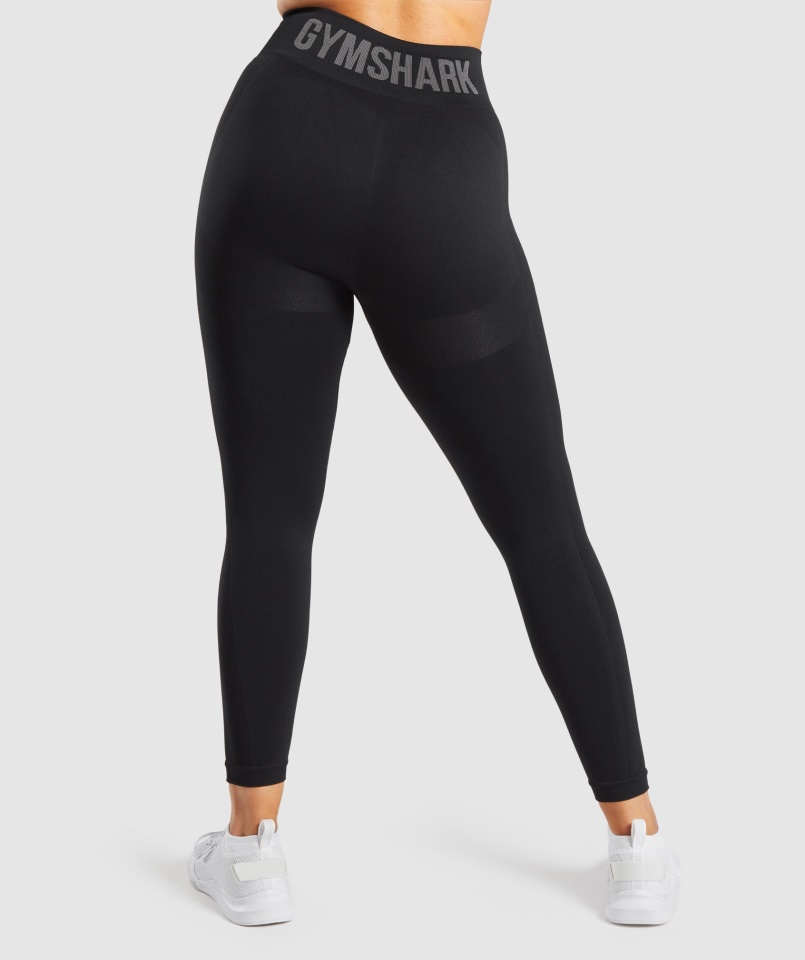 Flex Magas Derekú Leggings Fekete-szén Gymshark