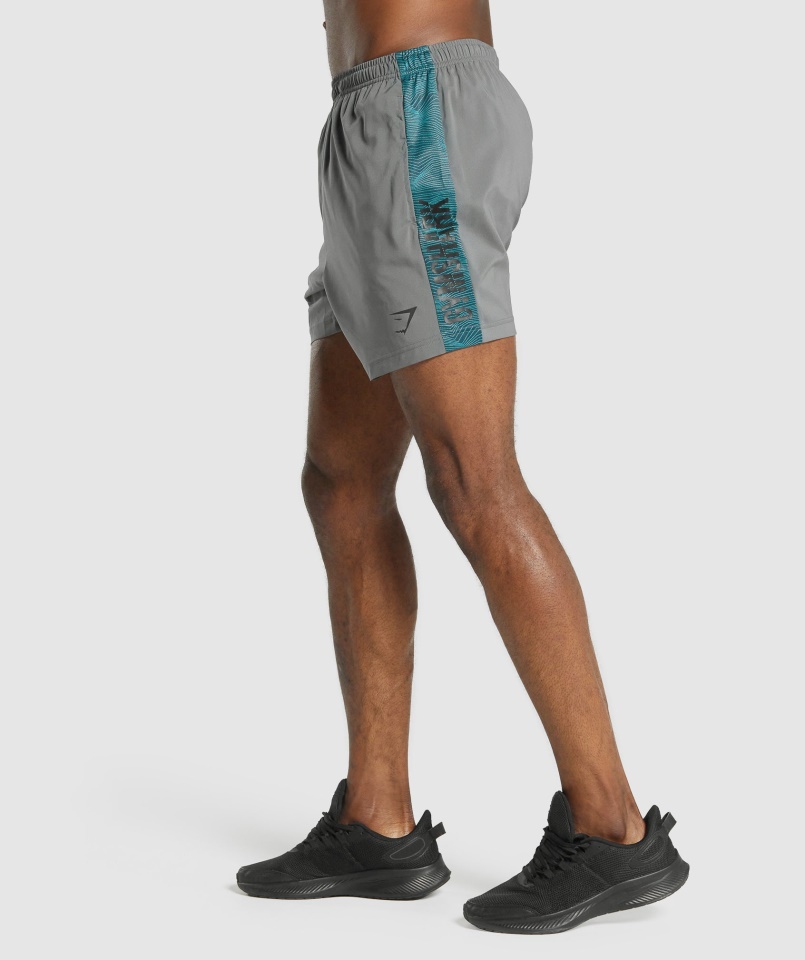 Grafikus Sport Rövidnadrág Szürke Gymshark