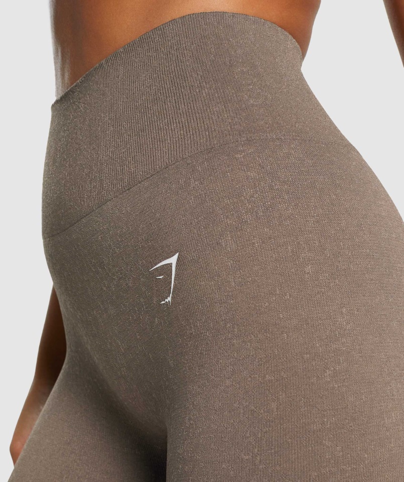 Gymshark Adapt Fleck Varrat Nélküli Leggings ásványi-barna