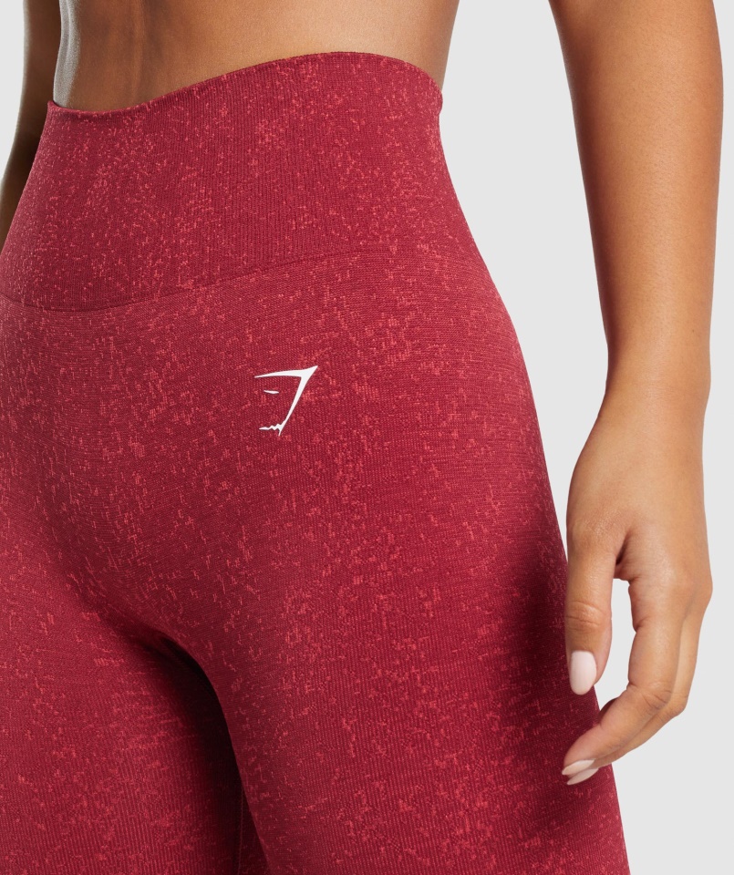 Gymshark Adapt Fleck Varrat Nélküli Leggings ásványi-bordó