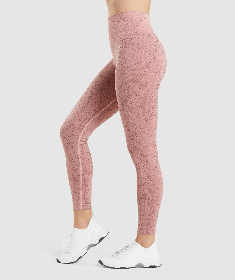 Gymshark Adapt Fleck Varrat Nélküli Leggings ásvány-paige Rózsaszín
