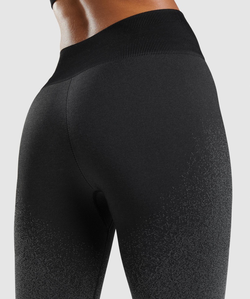 Gymshark Adapt Ombre Varrat Nélküli Leggings Fekete-szürke
