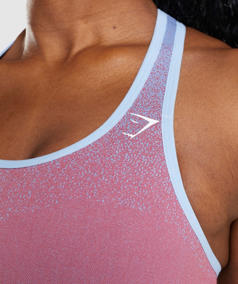 Gymshark Adapt Ombre Seamless Sportmelltartó Rózsa Rózsaszín-világoskék