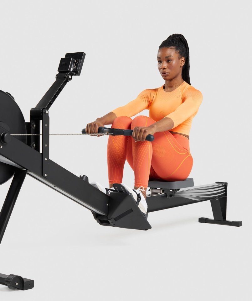 Gymshark Apex Seamless Crop Top Sárgabarack Narancs-papaya Narancs