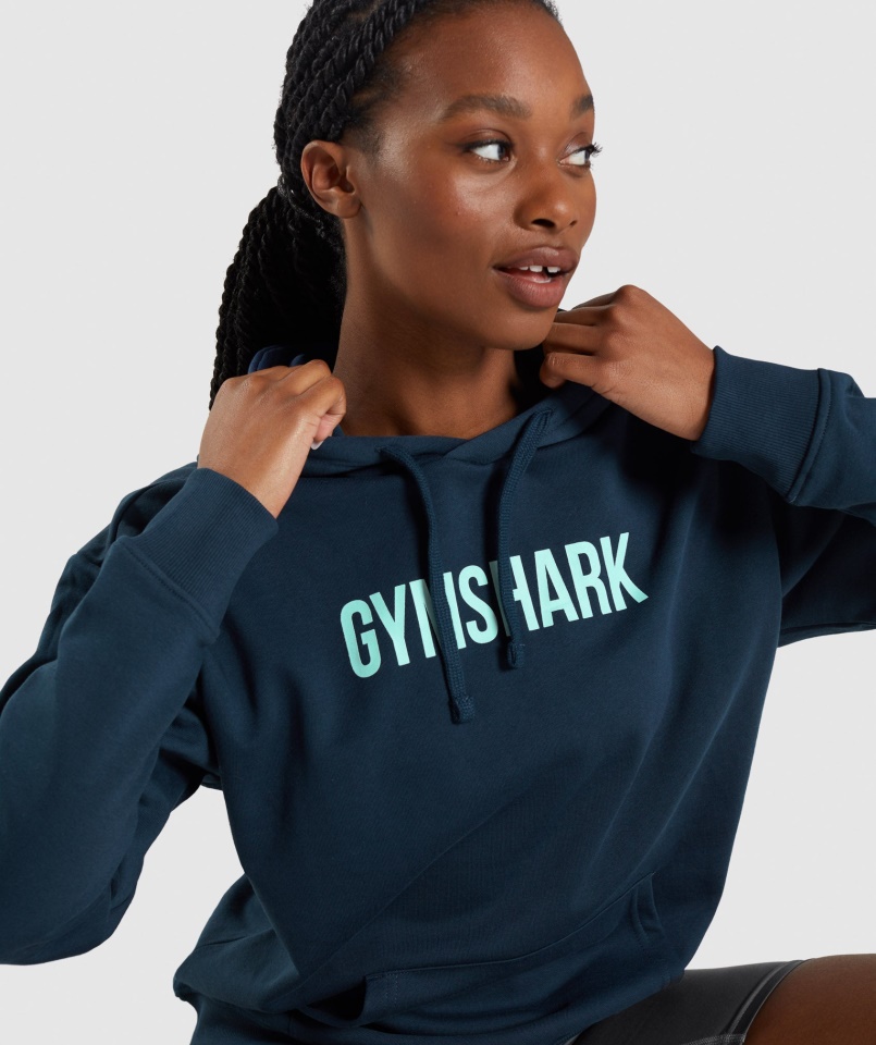 Gymshark Apollo Nagyméretű Kapucnis Navy