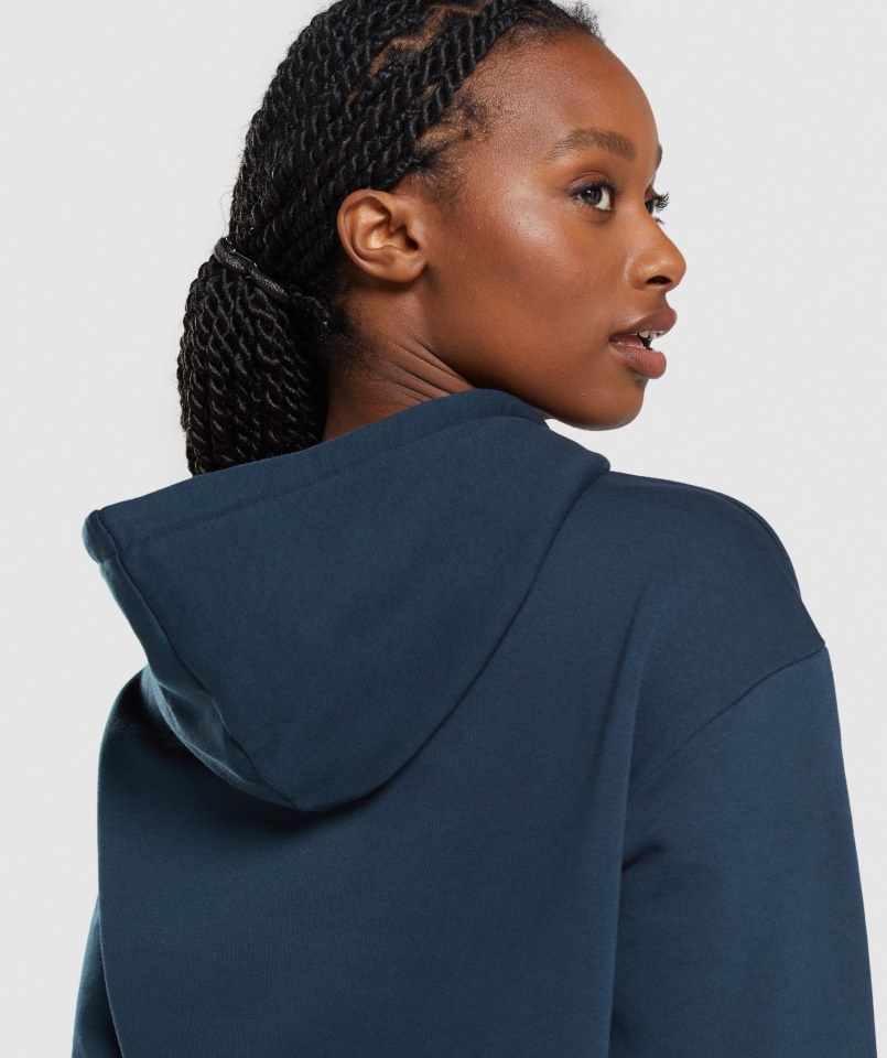 Gymshark Apollo Nagyméretű Kapucnis Navy