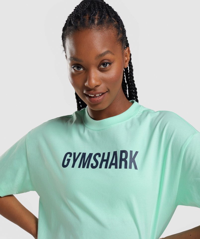 Gymshark Apollo Oversized Póló Turbókék
