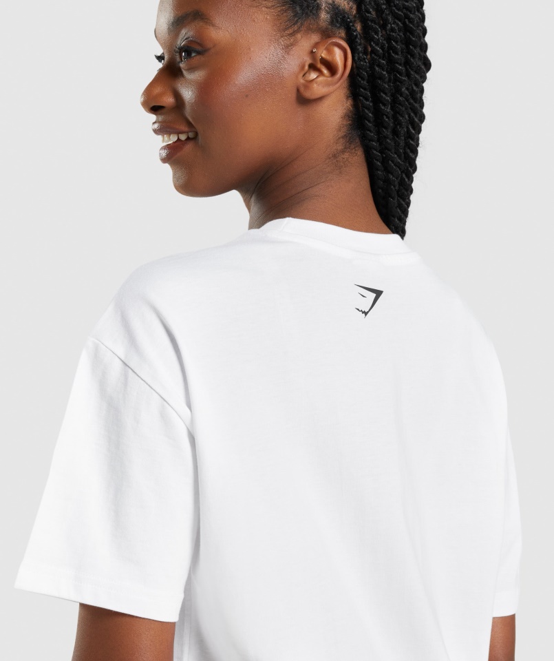 Gymshark Apollo Oversize Póló Fehér