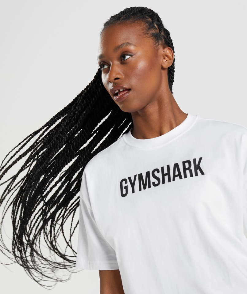 Gymshark Apollo Oversize Póló Fehér