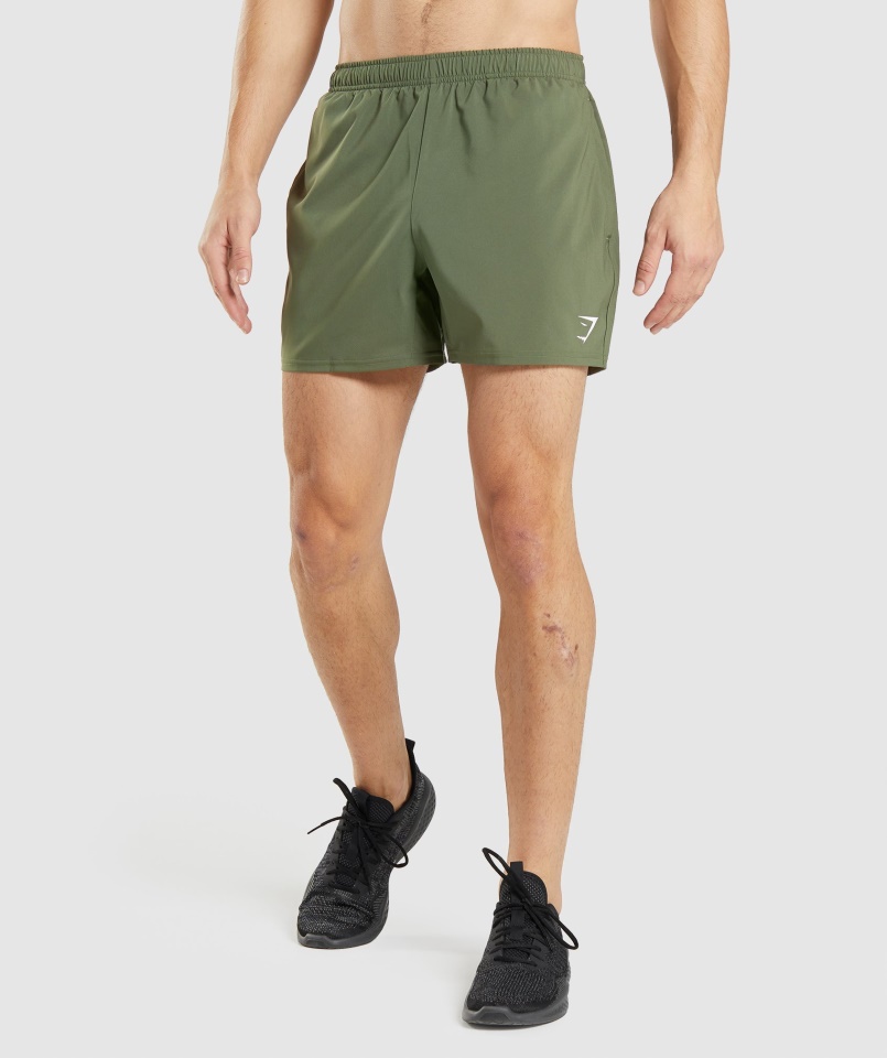 Gymshark érkezés 5" Rövidnadrág Core Olive