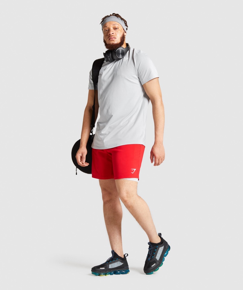 Gymshark érkezési Rövidnadrág Piros