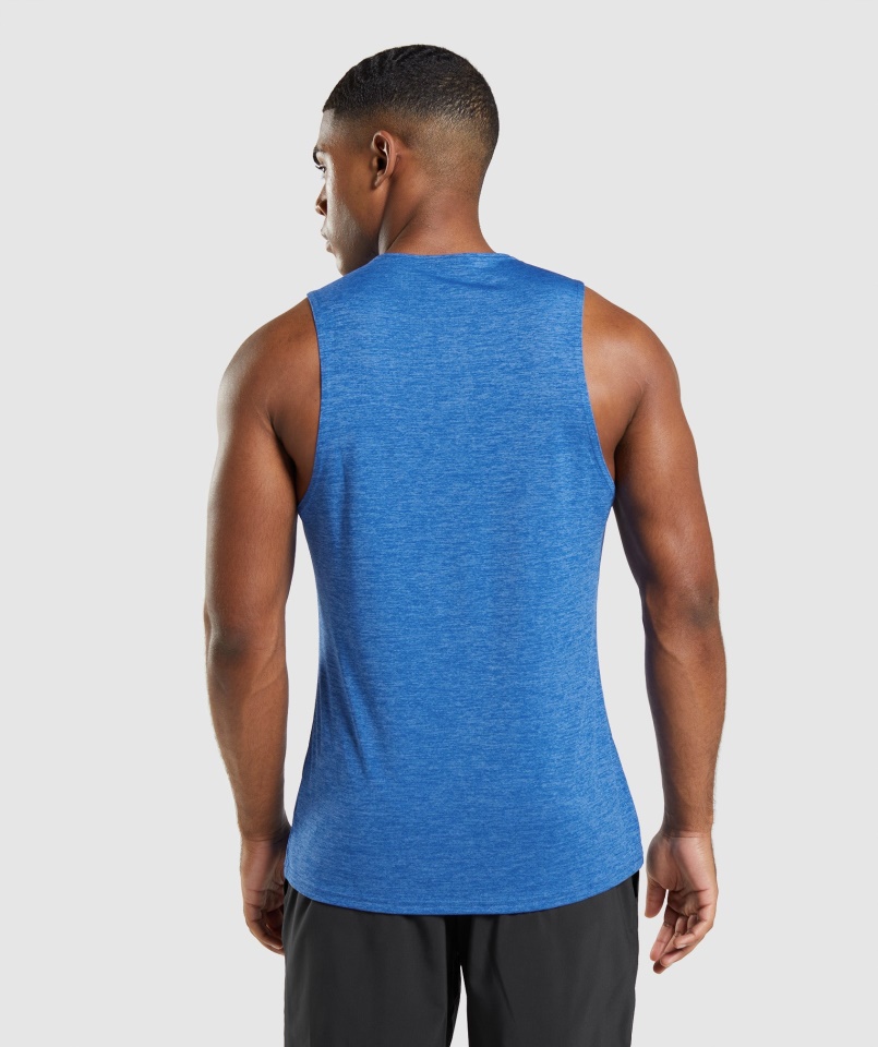 Gymshark Athletic Blue-javelin Blue Márga érkezés Slim Márga Tank