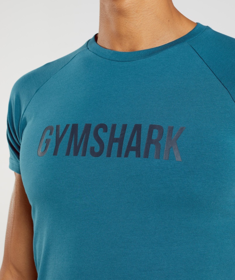 Gymshark Atlanti Kék Apolló Póló