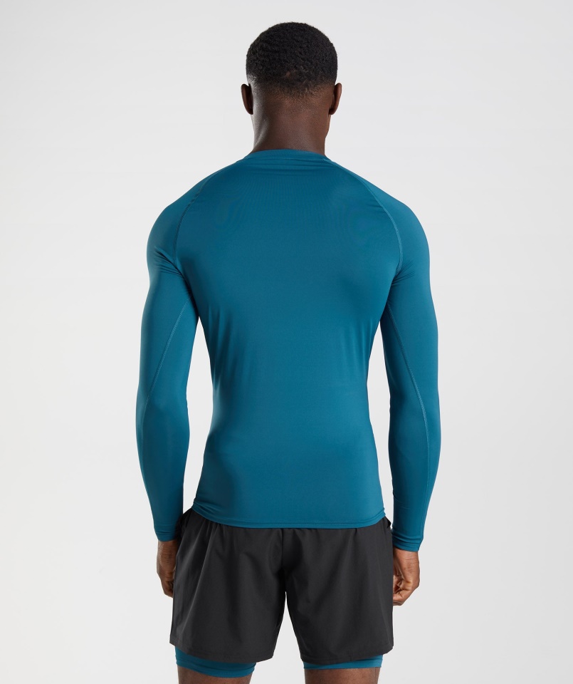Gymshark Atlantic Blue Element Baselayer Hosszú Ujjú Felső