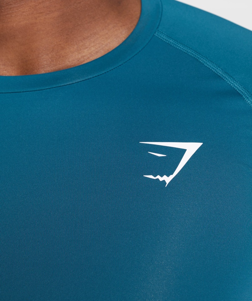 Gymshark Atlantic Blue Element Baselayer Hosszú Ujjú Felső
