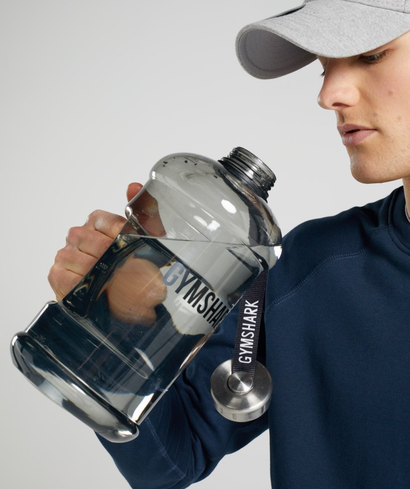 Gymshark Fekete 2,2 Literes Vizes Palack