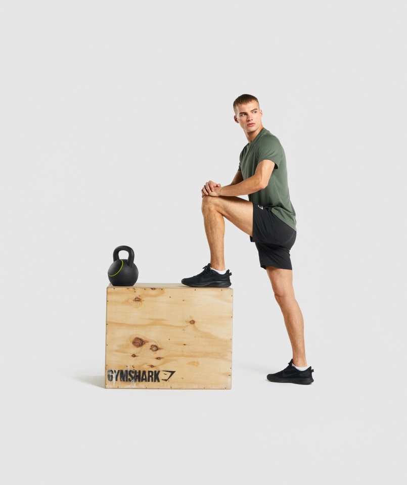 Gymshark Fekete érkezési Rövidnadrág