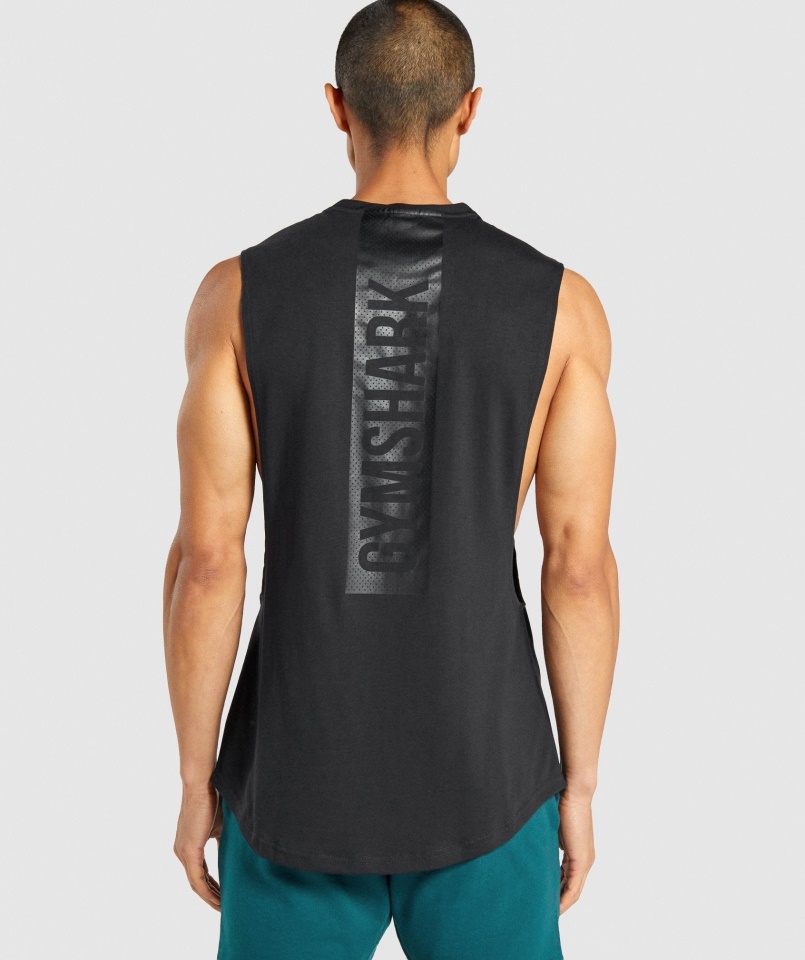 Gymshark Black Bold Drop Kar Tank
