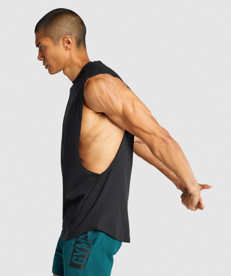 Gymshark Black Bold Drop Kar Tank