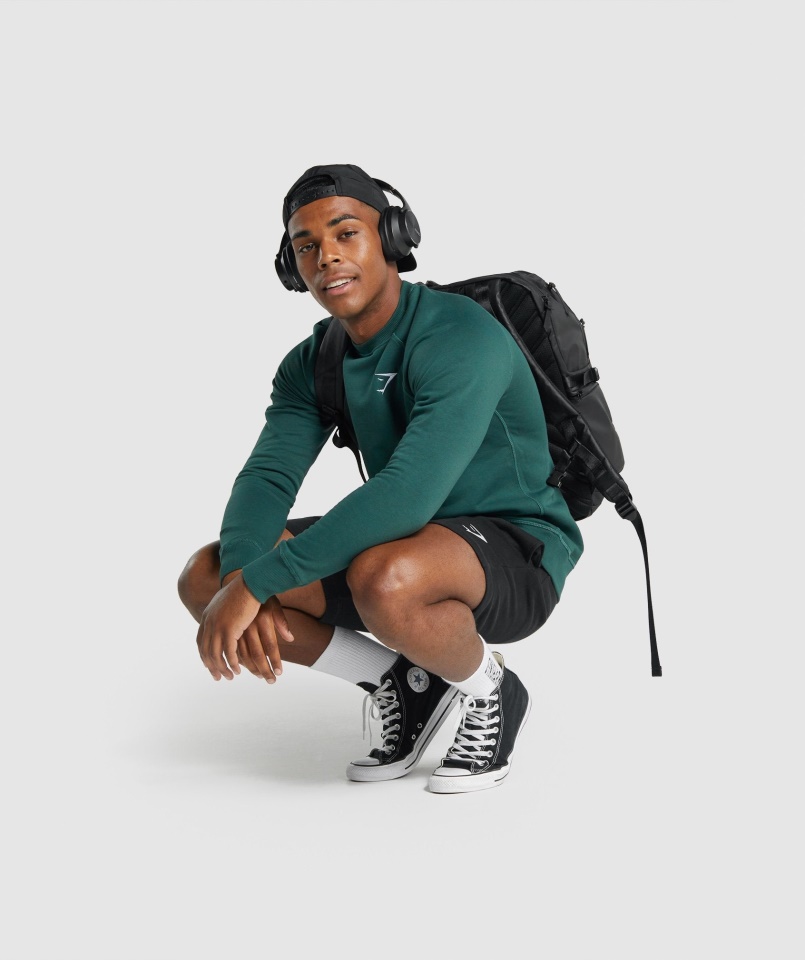 Gymshark Fekete Címeres Rövidnadrág