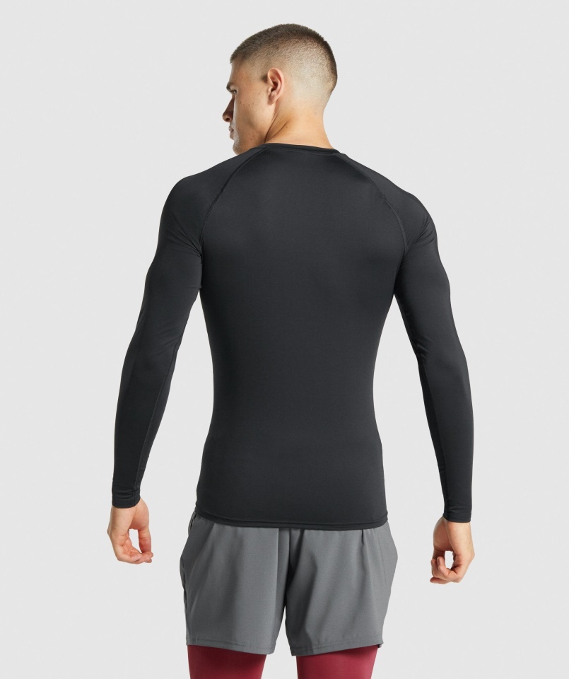 Gymshark Black Element Baselayer Hosszú Ujjú Póló
