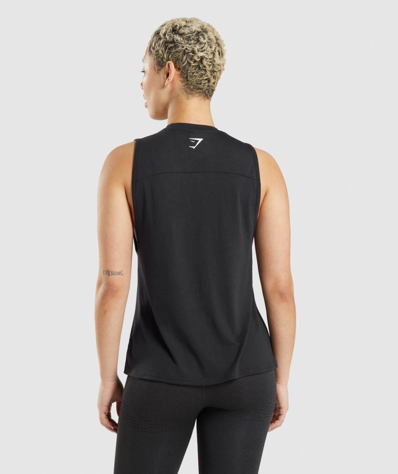 Gymshark Black It All You Drop Kar Tank